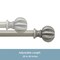 Kenney Mfg Kenney Rachel 5/8" Standard Decorative Window Curtain Rod, 28-48", Italian Pewter KN71631V2 - alternate 4